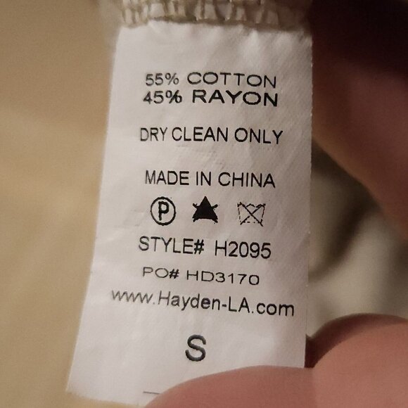 Hayden Los Angeles Womens Tan Tunic Lace Up Detail Small - Picture 6 of 6